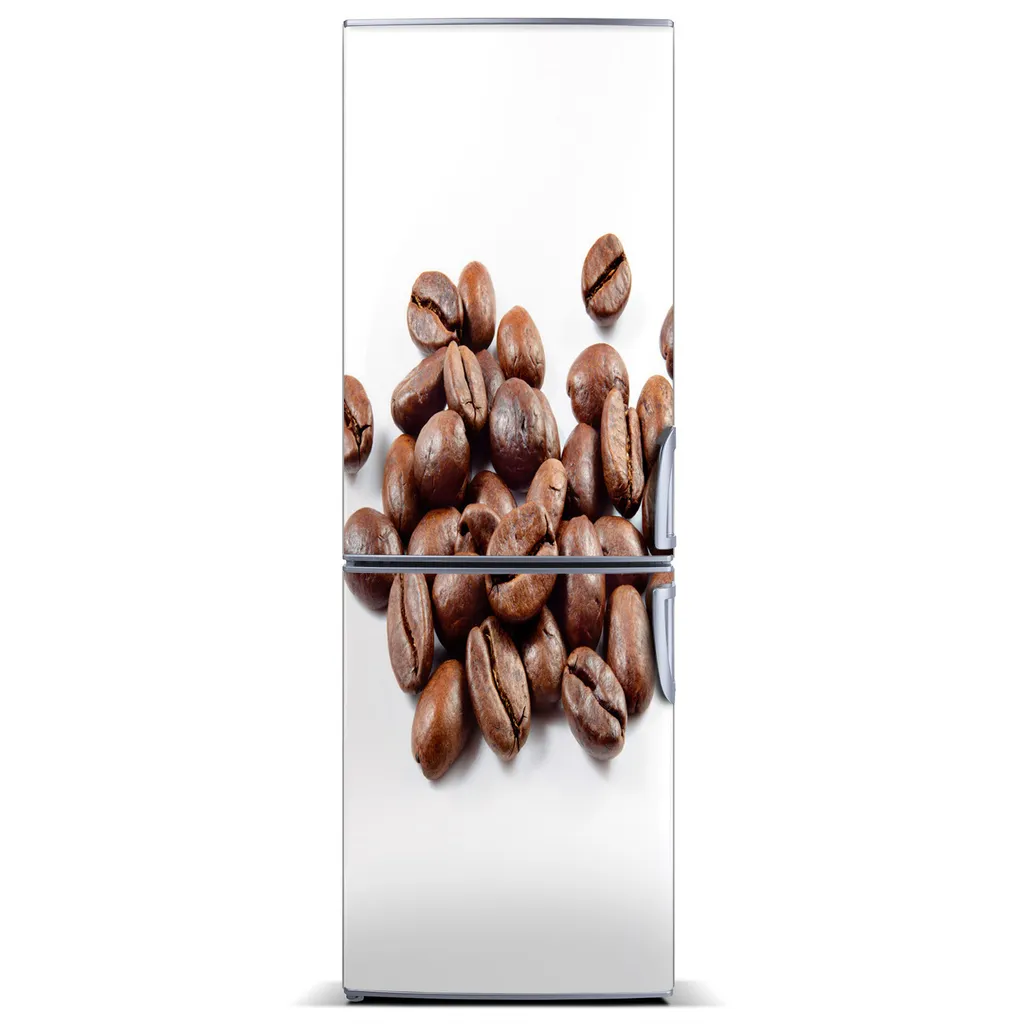 Tulup Kühlschrankdekoration - Magnetmatte - 70 cm x 190 cm - Magnet auf dem Kühlschrank - Kaffeebohnen